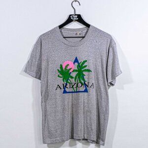 Arizona Palm Tree T-Shirt Single Stitch Made in USA XL VTG 90s Art Streetwear